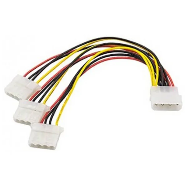 Power Çoklayıcı Kasa İçi 4 Pin Molex 1 Erkek 3 Dişi Kablo - Görsel 2