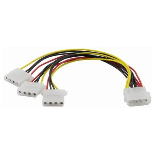 Power Çoklayıcı Kasa İçi 4 Pin Molex 1 Erkek 3 Dişi Kablo - Görsel 3
