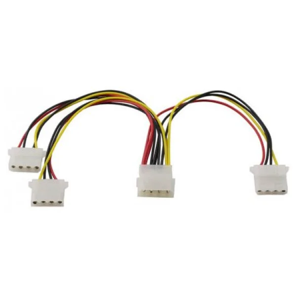 Power Çoklayıcı Kasa İçi 4 Pin Molex 1 Erkek 3 Dişi Kablo - Görsel 4