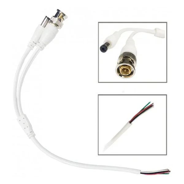 30cm Bnc Ve Dc Power Jack Kablo Güvenlik Kamera Kablosu - Görsel 6