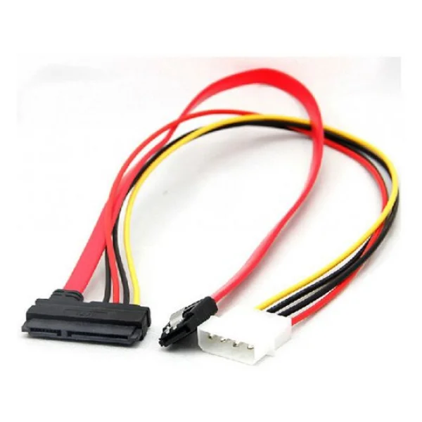 Sata To Sata Kablo 22 Pin To 7 Pin 4 Pin Molex Power Kablo - Görsel 4