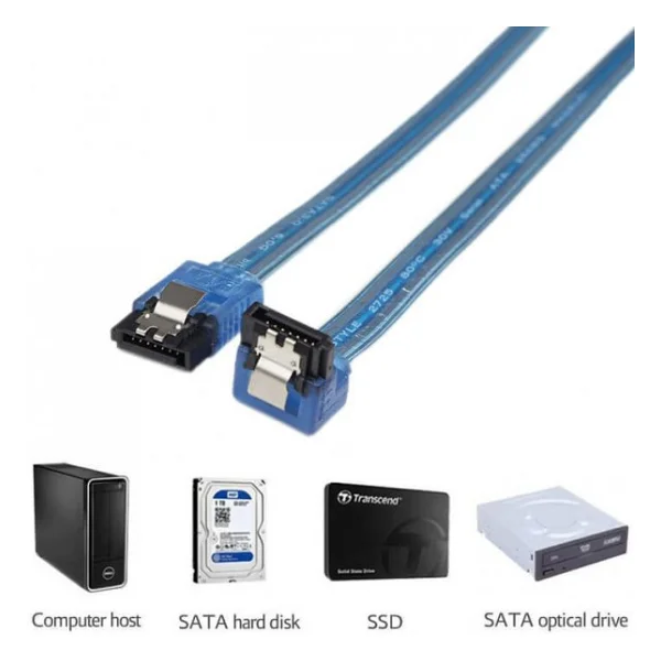 Sata 3.0 Kablo Data Kablosu - L Tipi 1 Metre - Görsel 4
