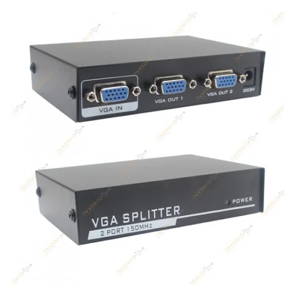 Vga Çoklayıcı Vga Splitter 2 Port Vga Video Splitter 1 İn 2 Out - Görsel 2