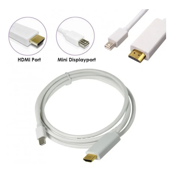 Apple MacBook Mini Displayport (Thunderbolt) To Hdmı Kablo 1.8m - Görsel 2