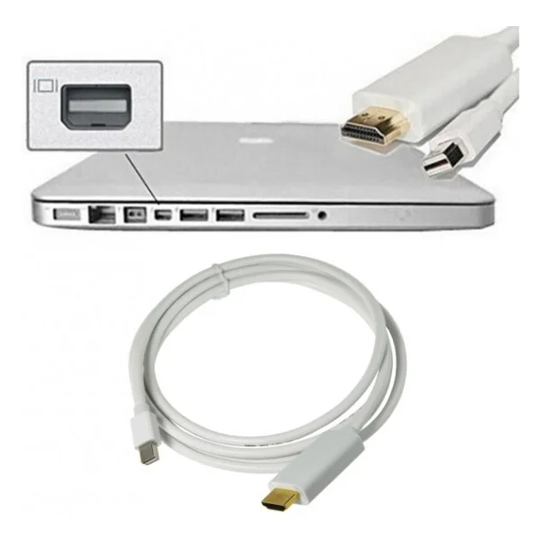 Apple MacBook Mini Displayport (Thunderbolt) To Hdmı Kablo 1.8m - Görsel 4