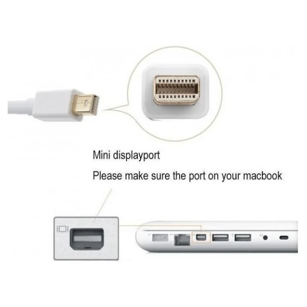 Apple MacBook Mini Displayport (Thunderbolt) To Hdmı Kablo 1.8m - Görsel 5