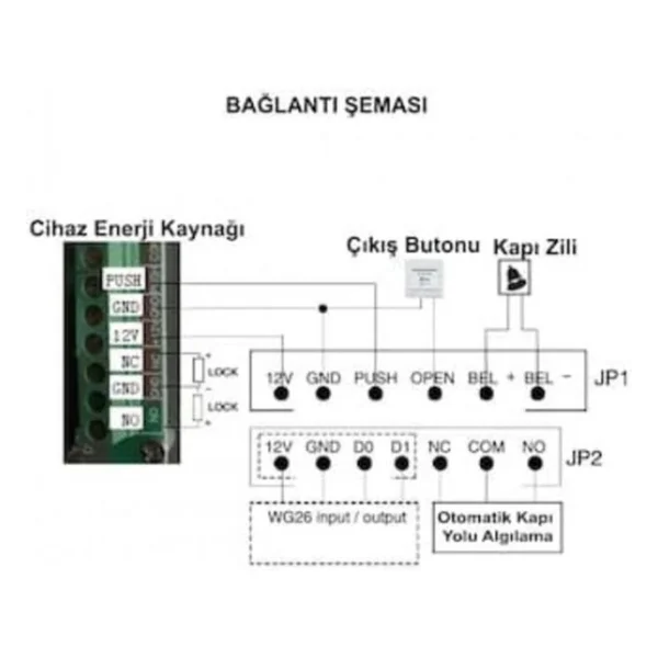 Rfid Şifreli Kapı Kilidi- Kartlı Geçiş Kontrol Sistemi - Görsel 6