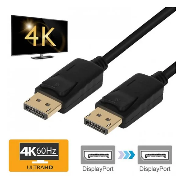 3m Metre Mini Displayport To Displayport Kablo - Display Port Dp - Görsel 3
