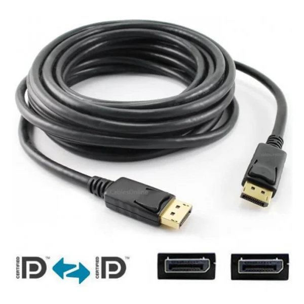 3m Metre Mini Displayport To Displayport Kablo - Display Port Dp - Görsel 4
