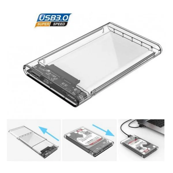Orico USB 3.0 Micro B Şeffaf 2.5" İnch Sata SSD Hard Disk Kutusu - Görsel 9
