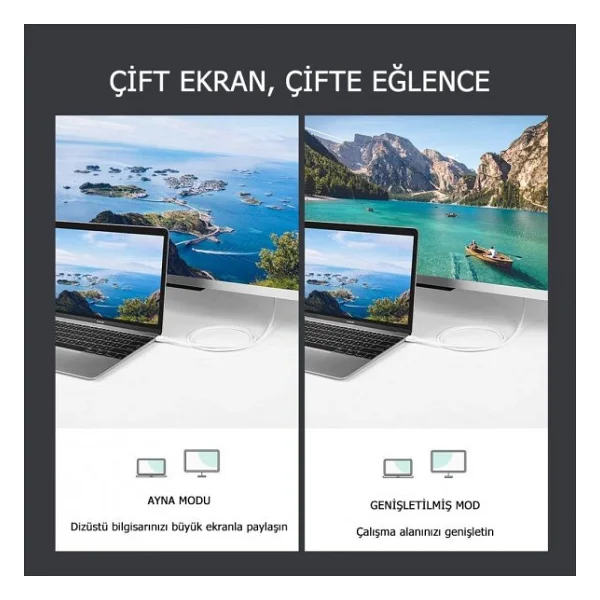Ugreen 4K Mini Displayport Hdmı Dönüştürücü Kablo 3 Metre - Görsel 4
