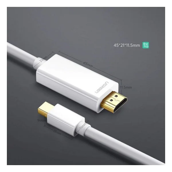 Ugreen 4K Mini Displayport Hdmı Dönüştürücü Kablo 3 Metre - Görsel 6