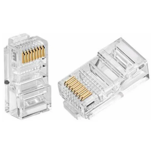 Rj45 Cat6 Altın Uçlu Jack Konnektör 100 Adet - Görsel 4