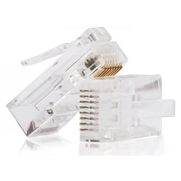 Rj45 Cat6 Altın Uçlu Jack Konnektör 100 Adet - Görsel 5