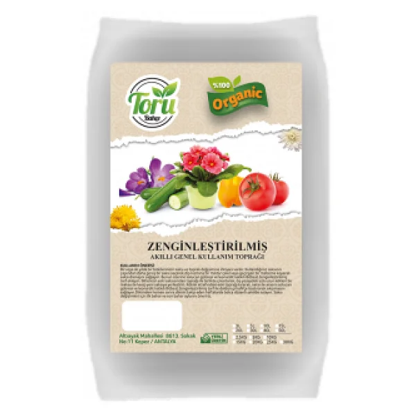 Toru Bahçe Akıllı Toprak Torf 50 Lt Süper Karışım - Görsel 2
