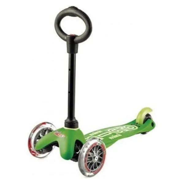 Micro Mini 3 İn 1 Deluxe Mmd010 Yeşil 3 Tekerlekli Oturaklı Çocuk Scooter - Görsel 5