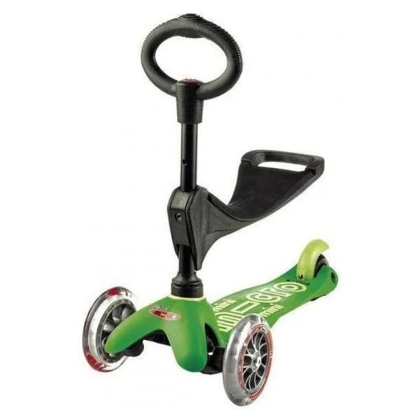 Micro Mini 3 İn 1 Deluxe Mmd010 Yeşil 3 Tekerlekli Oturaklı Çocuk Scooter - Görsel 6