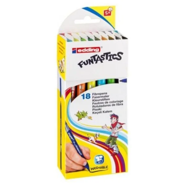 Edding Funtastics 14 Kalın Uçlu 18'li Keçeli Kalem - Görsel 5