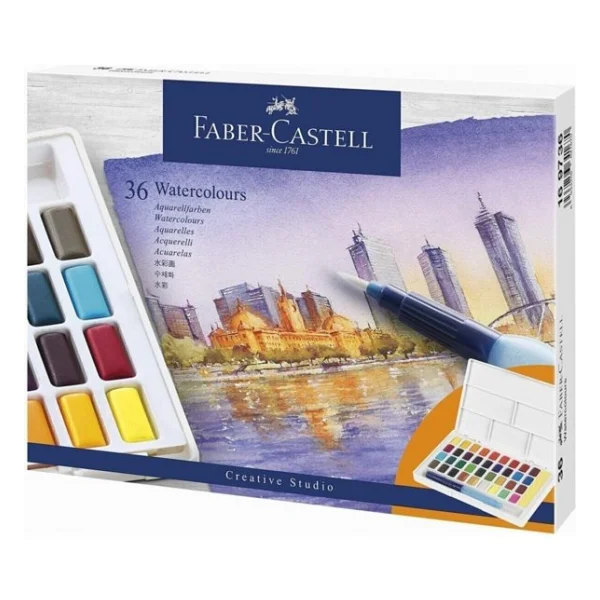 Faber-Castell Creative Studio 36'lı Tablet Sulu Boya - Görsel 3