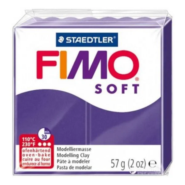 Staedtler Fimo Soft 63 Plum 57 Gr Polimer Kil - Görsel 3