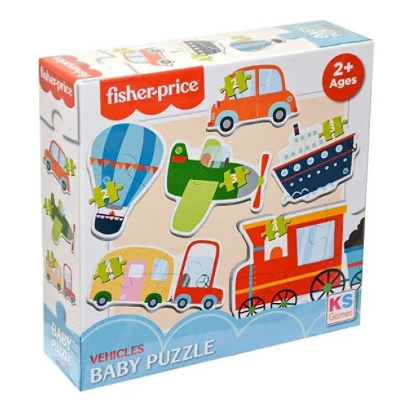 Fisher Price 6 İn 1 Baby Vehicles Puzzle 13415 - Görsel 5