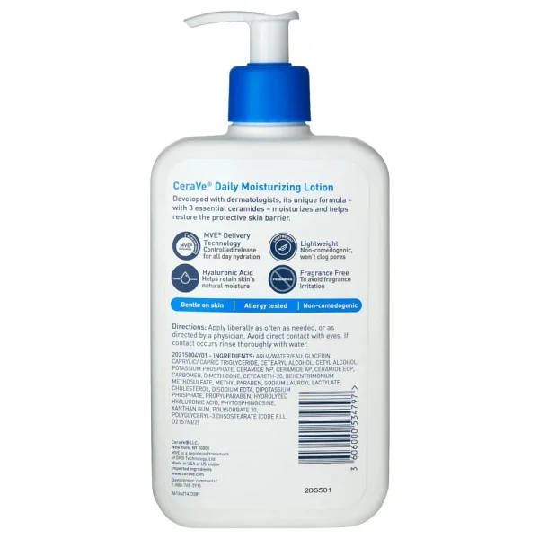 Cerave Günlük Nemlendirici Yüz Ve Vücut Losyonu 473ml - Görsel 2