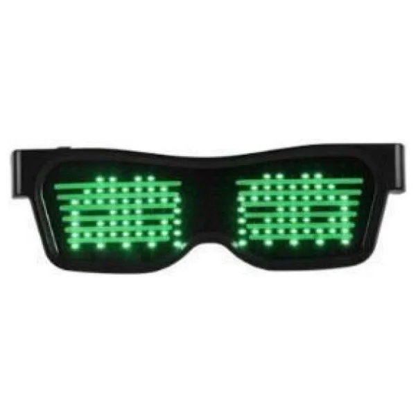 Smart LED Glasses Çok Renkli LED Işıklı Parti Gözlüğü Kablosuz Uygulamalı Eğlence Parti Hj-Lrg02 - Görsel 2