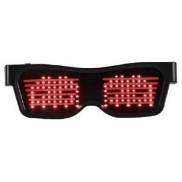 Smart LED Glasses Çok Renkli LED Işıklı Parti Gözlüğü Kablosuz Uygulamalı Eğlence Parti Hj-Lrg02 - Görsel 3