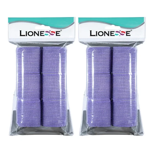 Lionesse Bigudi 1114 Süngerli Mor 6lı Paket 2 Adet - Görsel 3