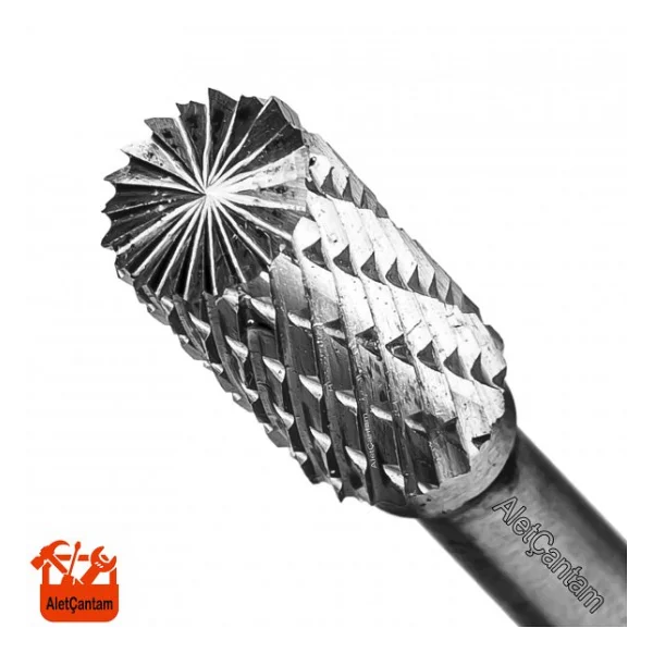 Gfb Karbür Freze Matkap Ucu Kalıpçı Taşlama Eğe 10mm (Silindir Tipi) - Görsel 5