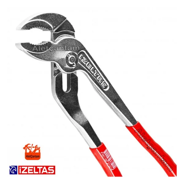 İzeltaş İzeltaş Fort Pense Ayarlı Papağan Anahtar 240mm Standart Boy Kırmızı - Görsel 5