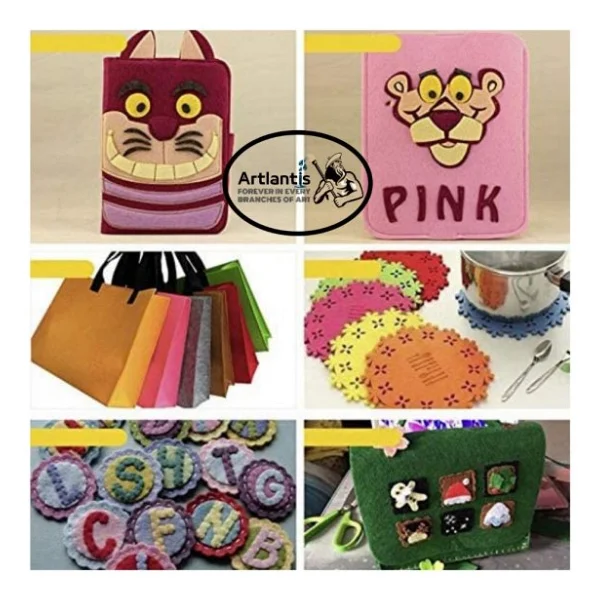 Sarı Keçe A4 2 Mm 20x30 Cm 5 Li 1 Paket Okul Kreş Etkinlik - Görsel 8