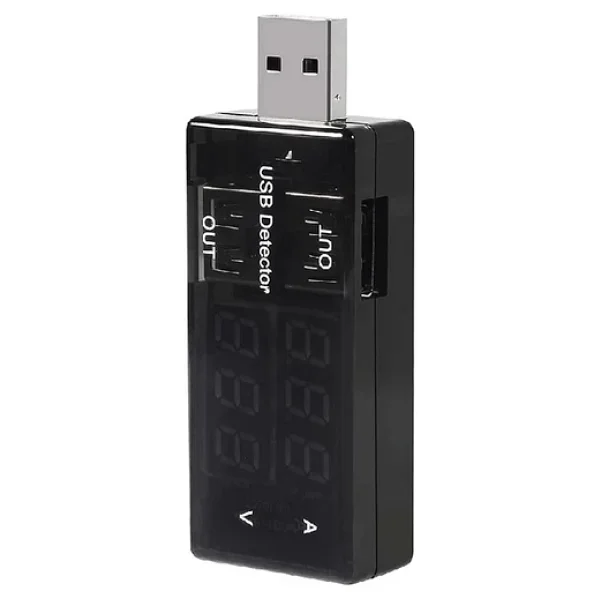 Ugreen USB Akım Ölçer Çift USB Çıkışlı Voltmetre Ampermetre Ölçüm Aleti - Görsel 4