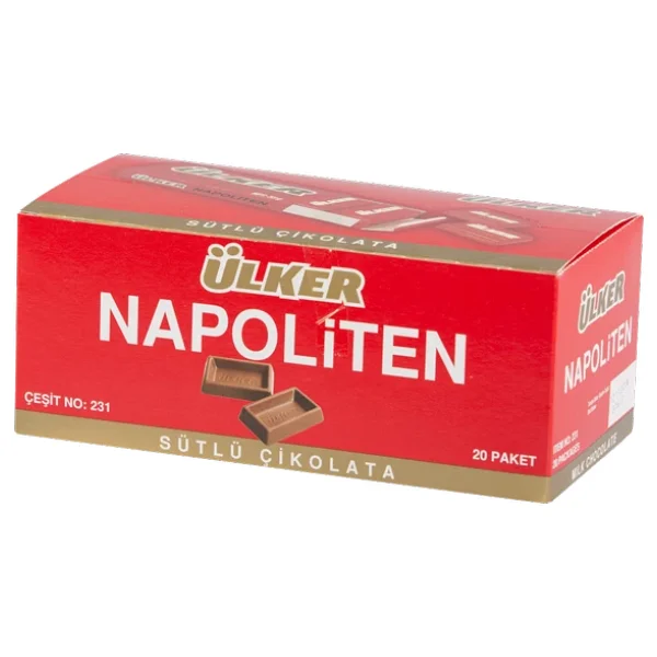 Ülker Napoliten Sütlü Çikolata 33 Gr 20'li - Görsel 8