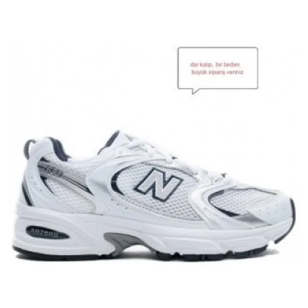 New Balance 530 Mr530sg Beyaz-Gri Spor Ayakkabı - Görsel 6
