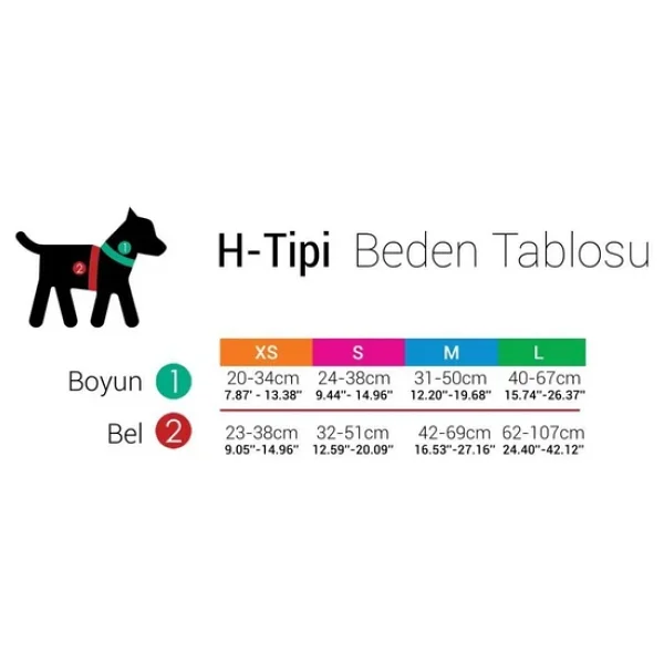Tailpetz H Tipi Harness Boo Kucuk Irk Kopek Gogus Tasmasi 32-51cm [S] - Görsel 4