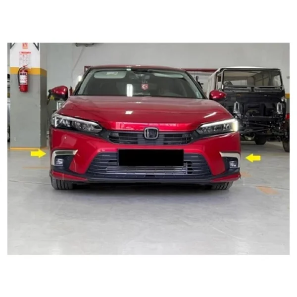 Honda Civic Krom Sis Farı Çerçevesi 2 Parça 2021 Ve Üzeri P.Çelik - Görsel 2