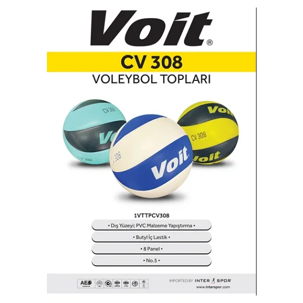 Voit Cv308 5 Numara Yapıştırma Voleybol Topu - Görsel 4