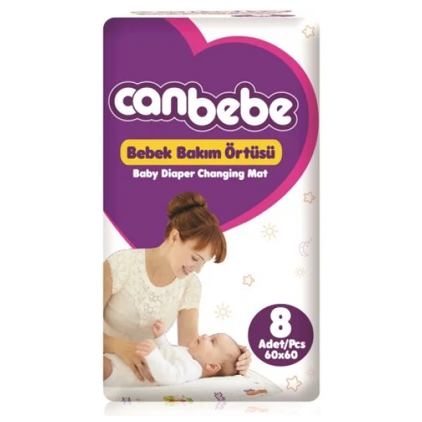 Canbebe 60x60 Cm 10'lu 4 Paket Bebek Bakım Örtüsü - Görsel 3