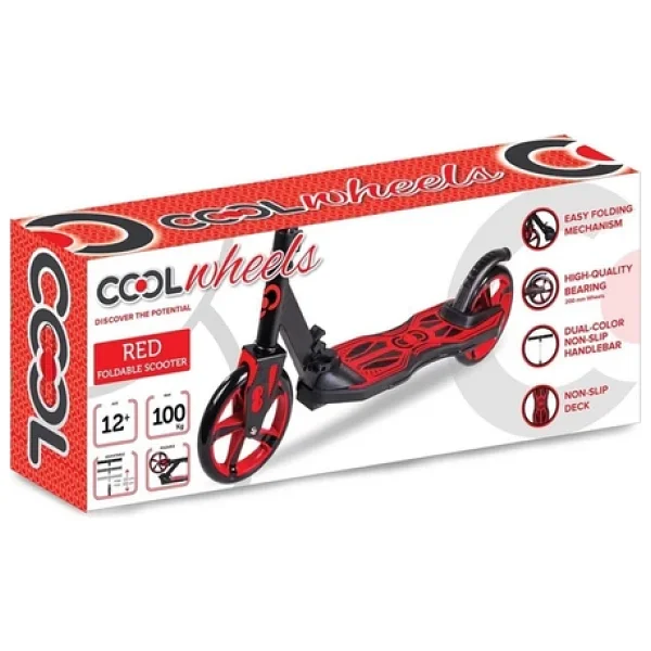 Cool Wheels 12+ Yaş Kırmızı 2 Tekerlekli Çocuk Scooter - Görsel 6