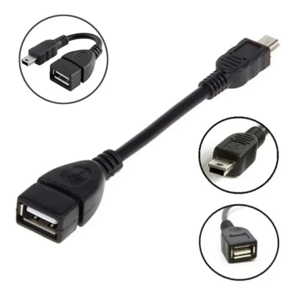 Mini USB Otg Kablo - 5 Pin USB Çevirici Kablo - Görsel 3