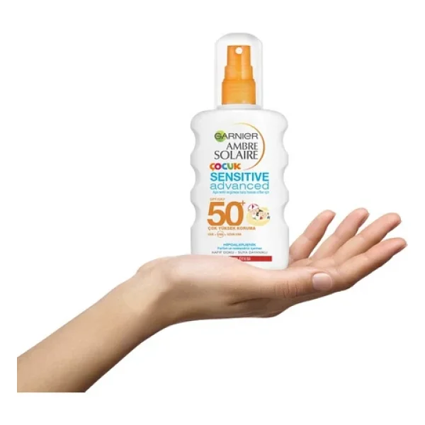 Garnier Ambre Solaire Sensitive Advanced 200 Ml 50 Faktör Çocuk Güneş Spreyi - Görsel 5