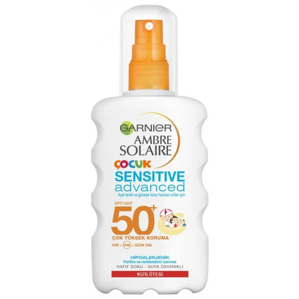 Garnier Ambre Solaire Sensitive Advanced 200 Ml 50 Faktör Çocuk Güneş Spreyi - Görsel 4