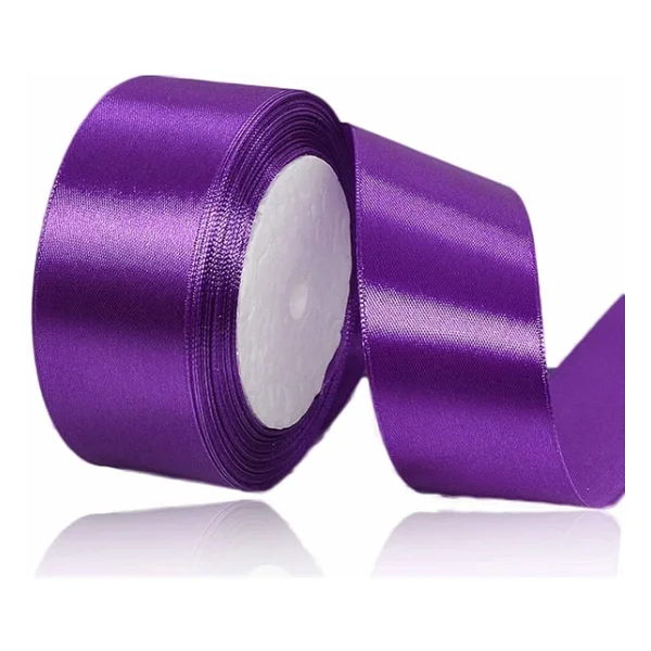 Benim Marifetlerim - Mor Saten Kurdele 2 Cm 10 Metre - Görsel 5