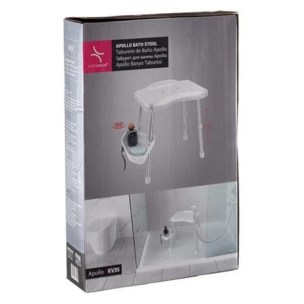 Primanova M-Kv35-01 Beyaz Banyo Taburesi - Görsel 4