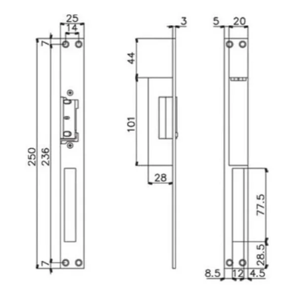 Kale Kd012/10-211 Bas Aç Elektrikli Kapı Karşılığı - Görsel 4