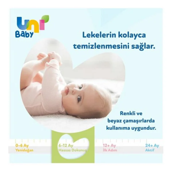 Uni Baby Hassas Dokunuş Sıvı Çamaşır Deterjanı 1500 Ml 2 Adet - Görsel 7