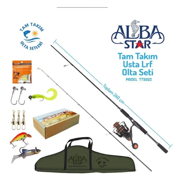 Alba Star Tam Takım Usta Lrf Olta Seti Tts022 - 240cm - Görsel 6