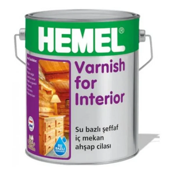 Hemel Varnish For Interior 2.5 Lt Su Bazlı Vernik - Görsel 7
