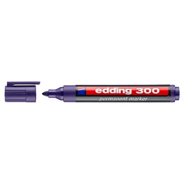 Edding 300 Mor Permanent Marker Kalem - Görsel 2